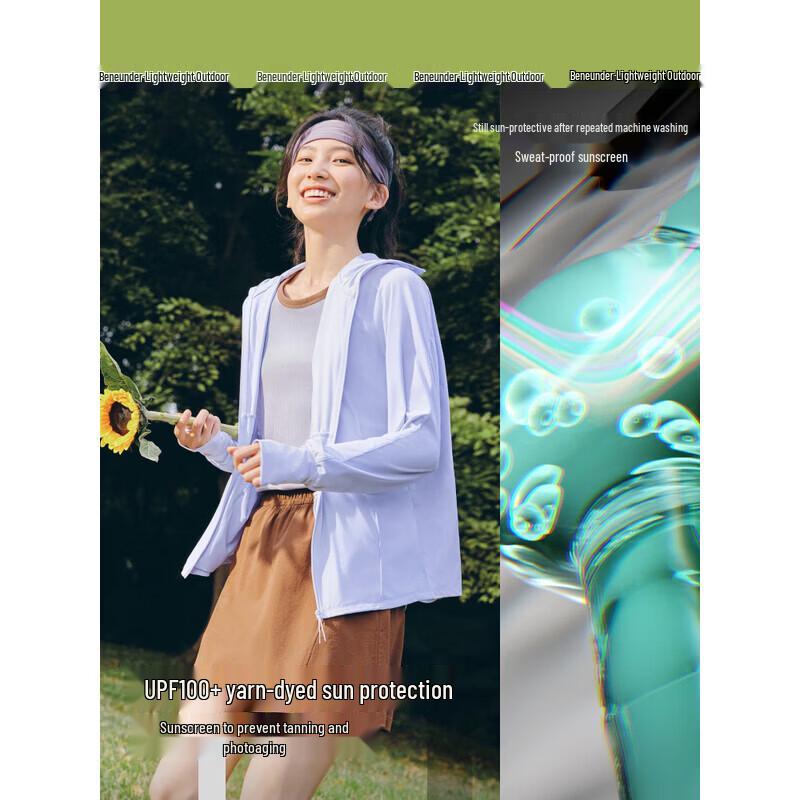 Beneunder Women's Hooded UV Protection Sun Jacket