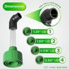 Plastic AC Condensate Drain Unclogger Universal Vacuum Unclog Connector Tool  Cooling System