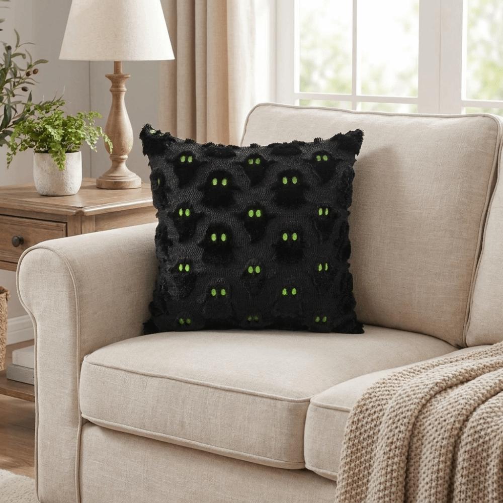 Wear Resistant Bat Plush Pillow Covers Textured Plush Pillowcase Creative Cushion Covers  Bedroom