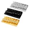 Bass Bridge Zinc Alloy Fixed Type 6 String Electric Bass Bridge Replacement for Practice