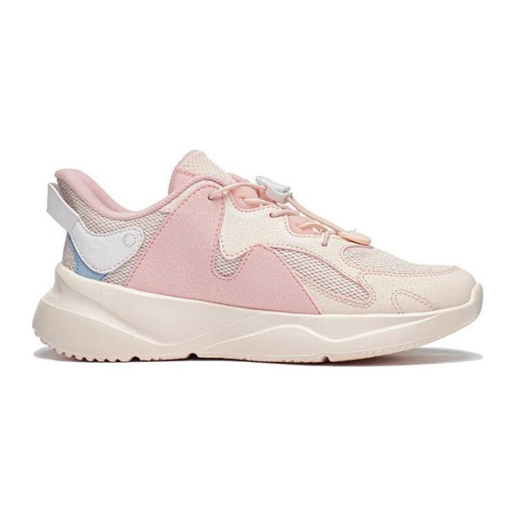 Li Ning Kids Sports Lifestyle Series Comfortable Non-Slip Wear-Resistant Casual Shoes Kids Casual Shoes Pink YKCT102-2