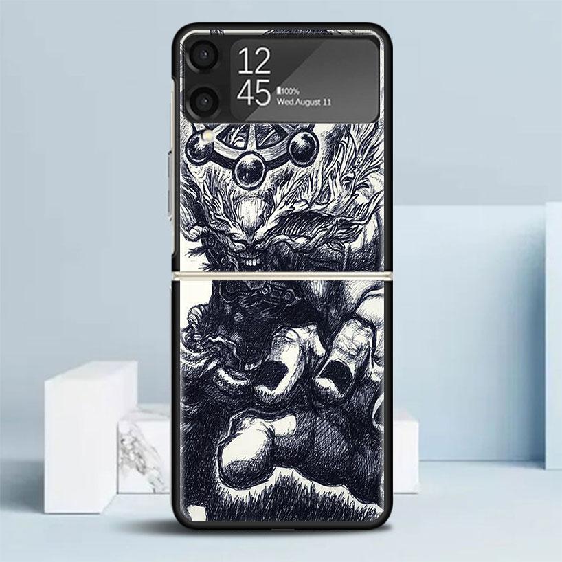 Kaisen J-Jujutsu Sukuna Mahoraga Handyhülle Für Samsung Galaxy Z Flip7 Flip6 5G Flip5 Flip4 Flip3 ZFlip 7 6 3 4 5 Stoßfest Bac