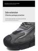 Men's Winter Fur-Lined High-Top Cotton Shoes: Thick Sole, Warm Velvet, Non-Slip Casual Sports Footwear.