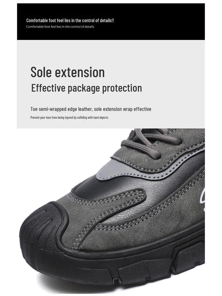 Men's Winter Fur-Lined High-Top Cotton Shoes: Thick Sole, Warm Velvet, Non-Slip Casual Sports Footwear.