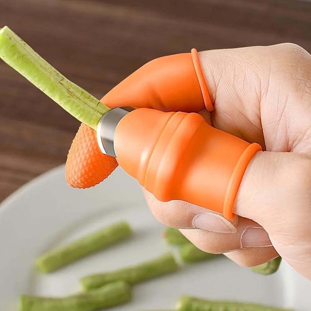 12 Pcs Silicone Thumb Knife Set - Easy-to-Grip Vegetable & Fruit Picking Tool with Stainless Steel Blade, Gardening Thumb Cutter & Plant Care Gear