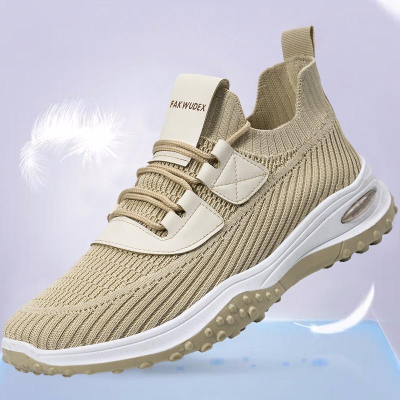 Fliegende gewebte Mesh atmungsaktive Sneaker neue Herren leichte weichsohlige Freizeitschuhe Dad-Schuhe Outdoor Laufschuhe
