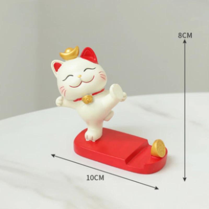 

Домашний декор, художественные фигурки счастливых кошек, современный стиль, украшение для гостиной, стола, шкафа, украшения, аксессуары, милый Манэки-нэко