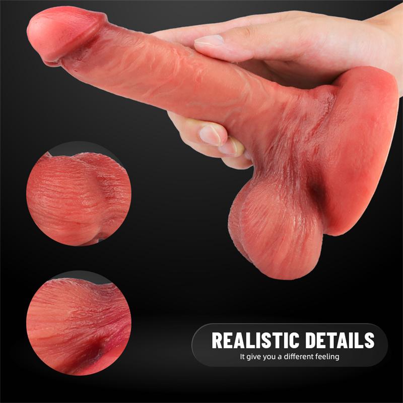 Liquid Silicone Dildo Super Simulation Big Thick Dildo Woman Adult Toy