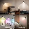 Led Wall Lamp with Remote 12 Models RGB Color Change Wall Light Touch Night Light 360° Rotation Magnetic Bedroom Bedside Lights