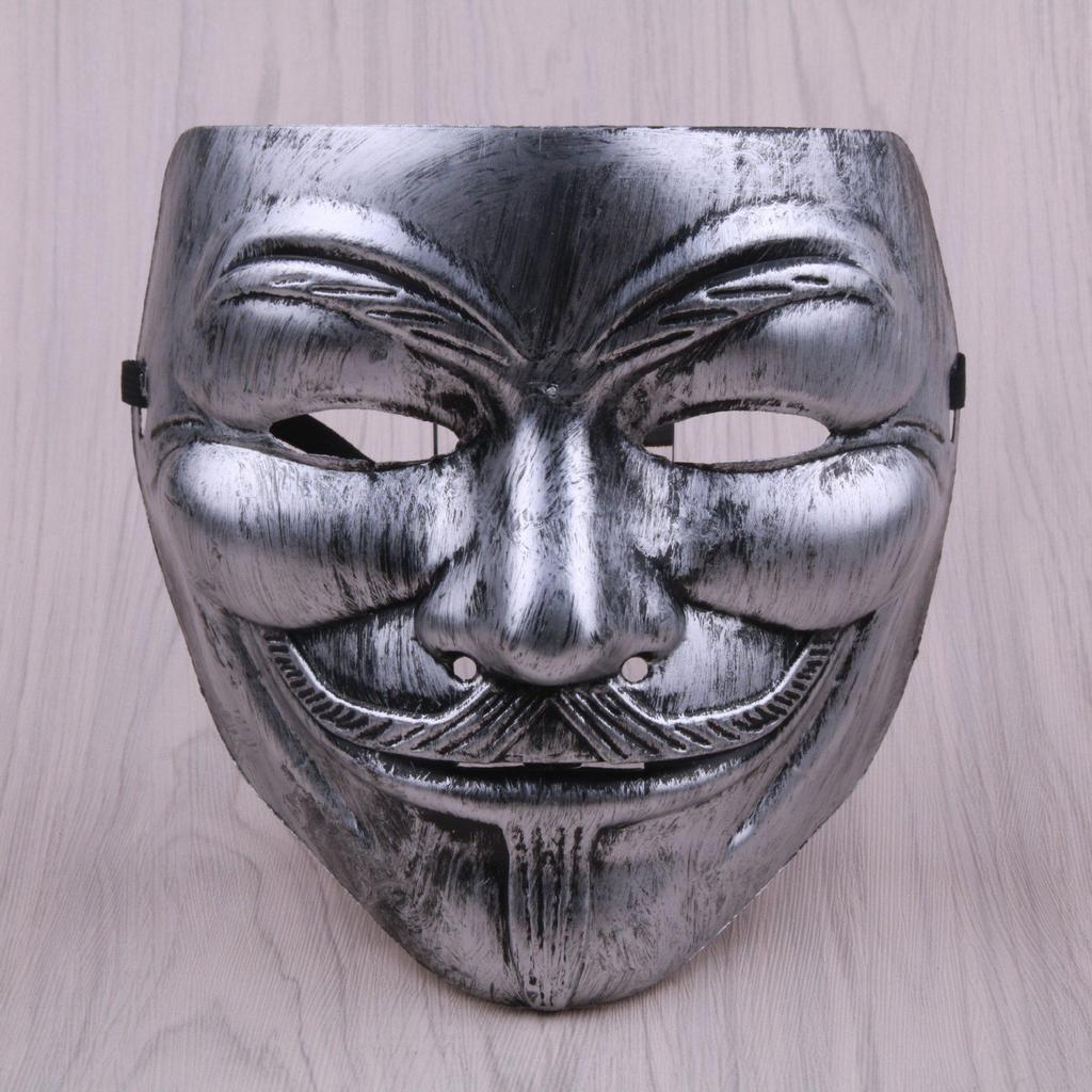 Halloween V Mask Masquerade Full Face Hacker Street Dance Mask for Men