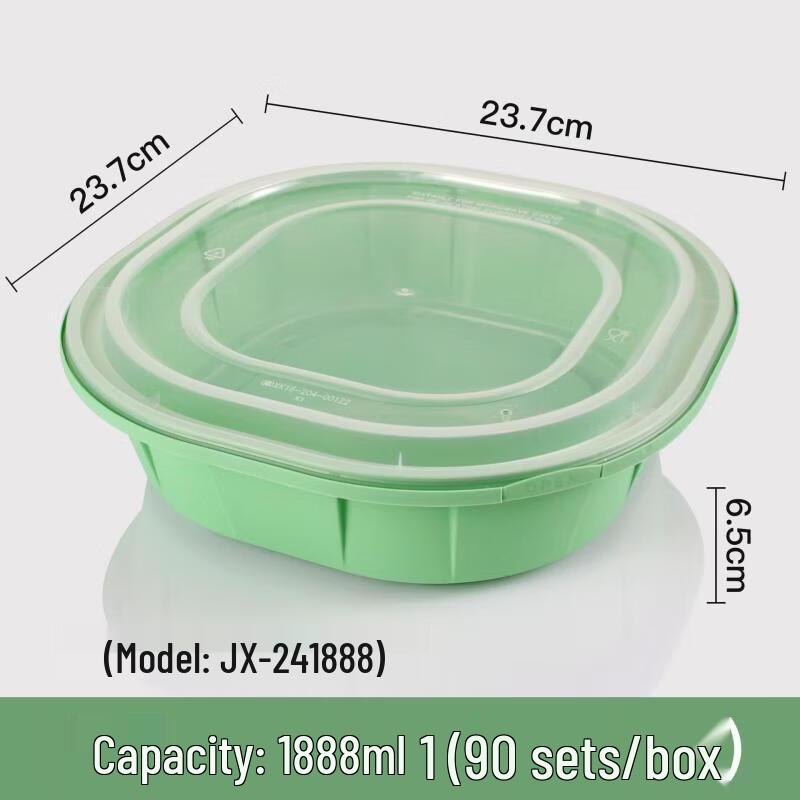 Disposable Square Partitioned Food Container