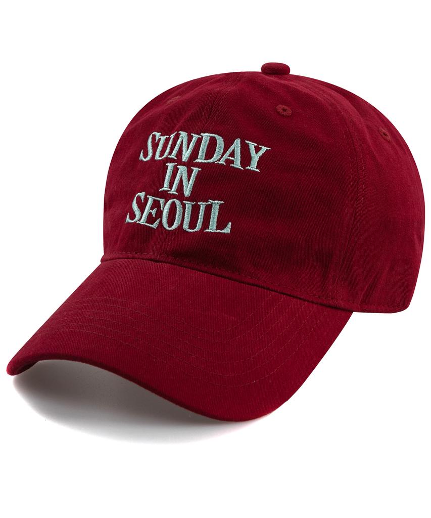 Wig Sunday In Seoul Cotton Peach Ball Cap
