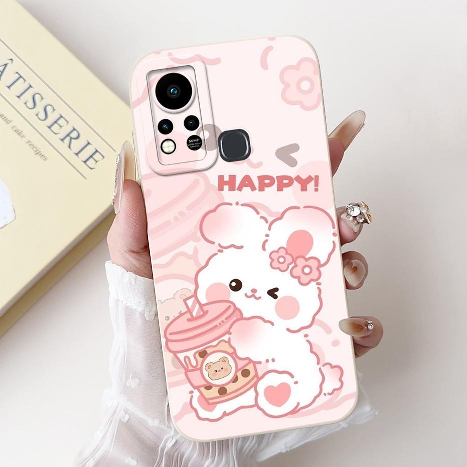 For Infinix Hot 11S Case X6812 X6812B Cute Panda Cartoon Cover Shockproof Phone Cases For Infinix Hot 11S NFC Hot11s Soft Fundas