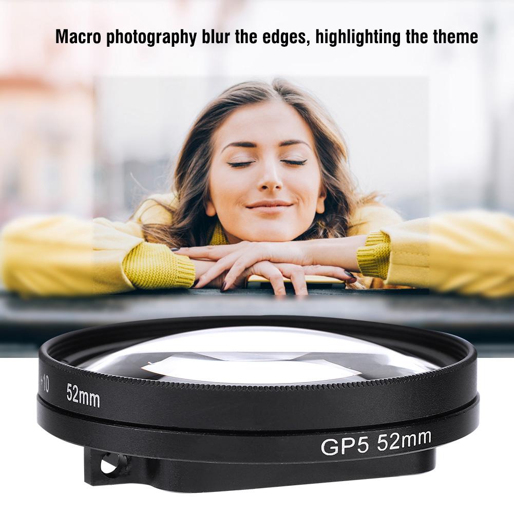 52mm 10X Magnifier Macro Close up Lens for GoPro Hero 6 5 Action Camera