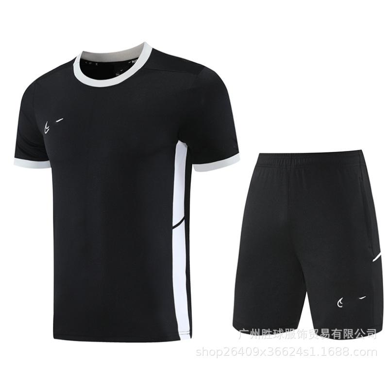 Nk Tuta da Allenamento Pantaloncini a Maniche Corte Casual, Maglia da Calcio, Maglia di Classe, Maglia Sportiva Fitness da Corsa per il Commercio Estero