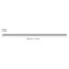 Albero Guide Lineari in Acciaio al Carbonio 10mm x 300mm Barra Tonda Liscia per Assemblaggio Strutture Meccaniche e Costruzione Dispositivi Fai-da-te