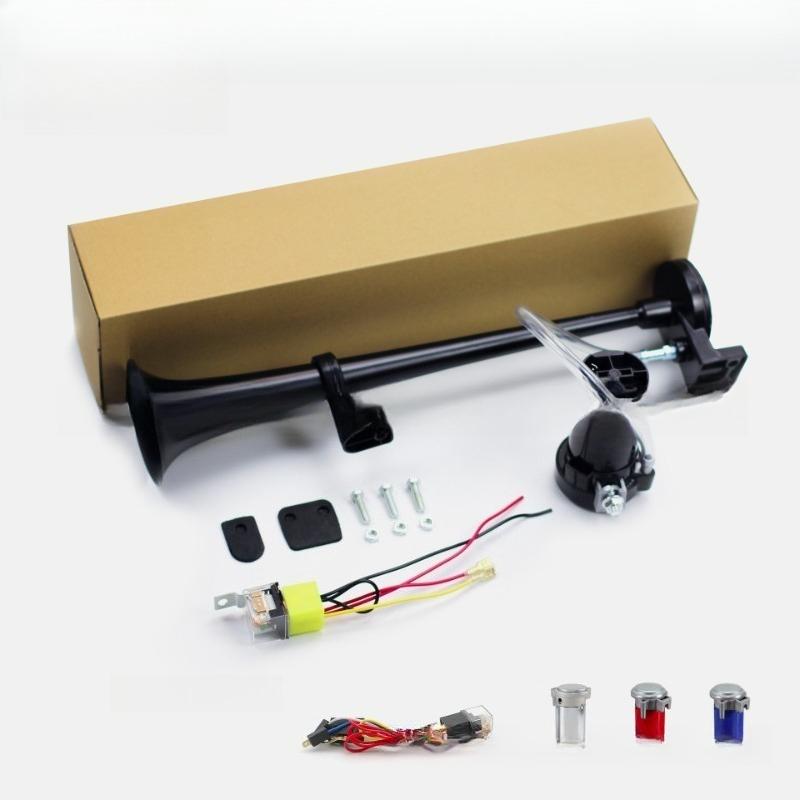 New for 17 Inch Loud Speaker Siren 4WD Trailer Truck Accessories 12V Car Motorcycle Horn 150DB Electric Air Pump Whistle Single