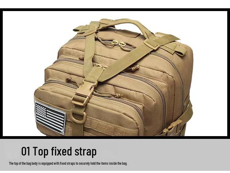 Taktischer 3P Rucksack mit großer Kapazität für Outdoor, Militär, Bergsteigen, Radfahren, Sport und Camping