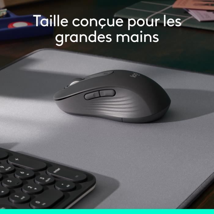Souris - Sans Fil - Logitech - Signature M650 L - Graphite - Droitier