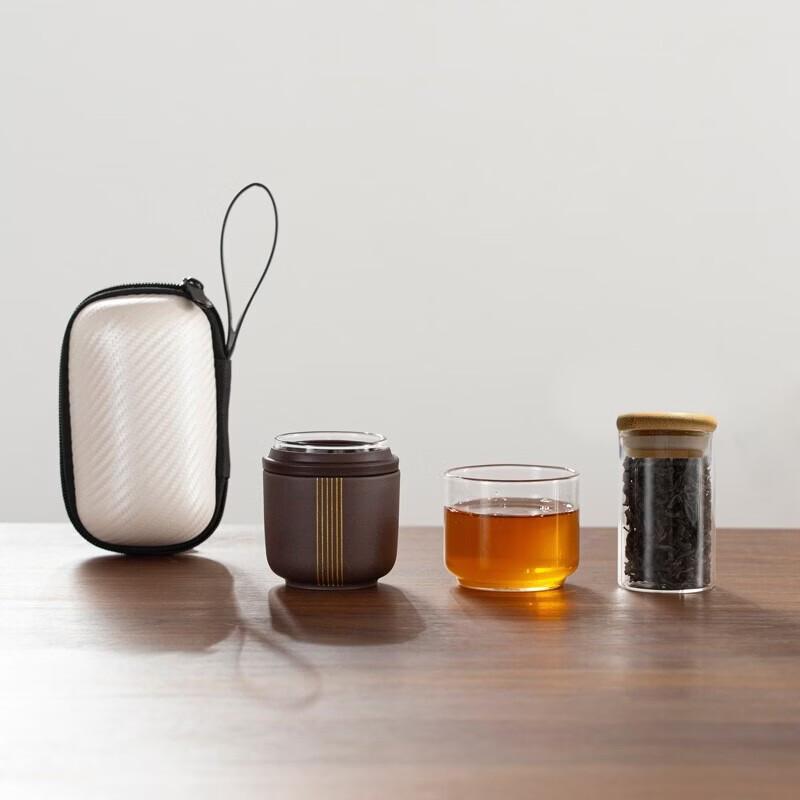 Wanchunhe Zisha & Glass Portable Tea Infuser Mug