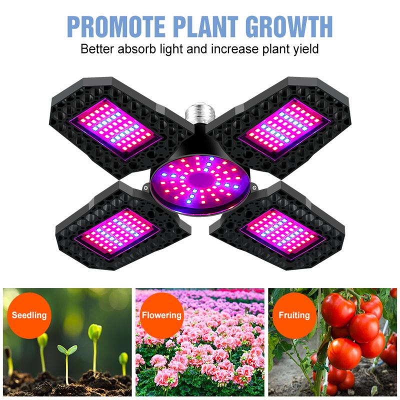 Ac85-265v Led Grow Light Plant Seed E27 Full Spectrum Hydroponic Lampara Panel Bombilla Grow Tent