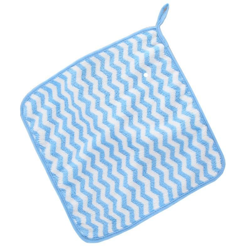 Coral fleece small towel, household children's face washing and bathing square towel, soft and non-shedding small face towel