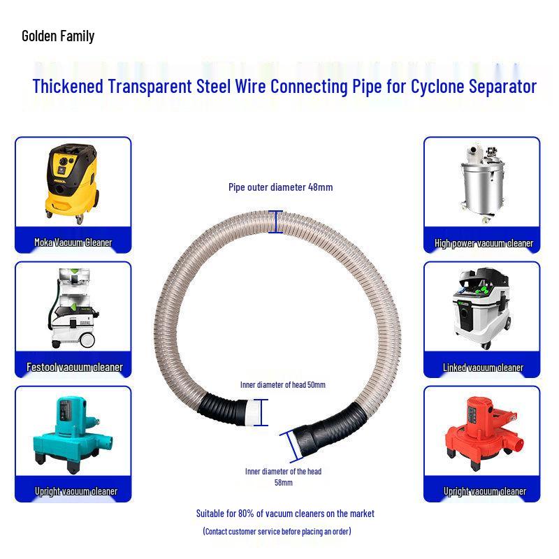 Compact Cyclone Dust Separator for Vacuum Cleaners, Dust Bins & Grinders