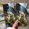 Cute Rabbit Pattern Phone Case Suitable for Samsung Galaxy S26 S25 S24 S23 Ultra S22 Ultra S20 Ultra 56 A72 A73 5G