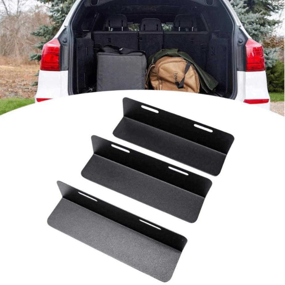 3pcs Non-Slip Cargo Divider Sturdy Locking System Trunk Organizer Boot Separator Automotive Cargo
