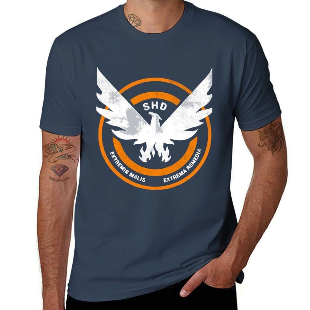 The Division Shd Grunge Logo 2 Tshirt Cotton Tshirt 100 T Shirts For Unisex Pack Cotton Tshirt