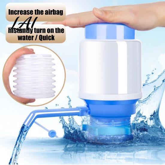 Convenient Water Pump for Camping Manual 5 Gallon Jug Hand Press Siphon Universal Bucket Home Dispenser with Food-Grade Silicone Seal Leak-Proof