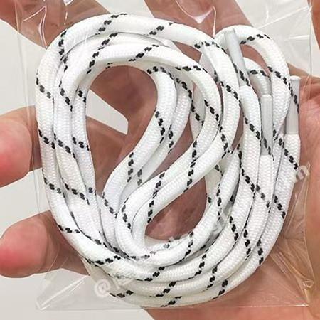 Fashion Pearl Shoe Flower DIY Oblique Round Shoelaces Shoe Decoration Accessories for Sneakers Casual White Shoe German Trainers