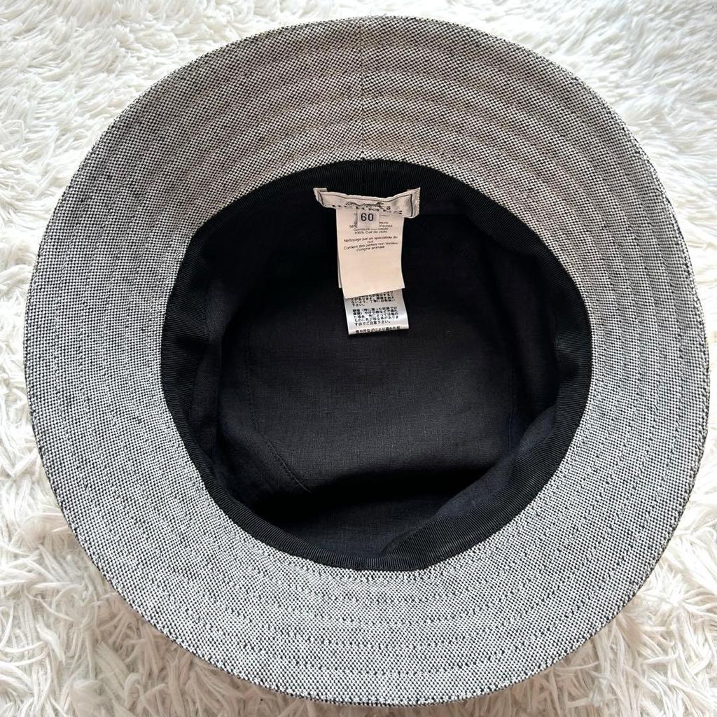 Used 24SSHERMES Fred Sangle H Bucket Hat Linen X Cotton