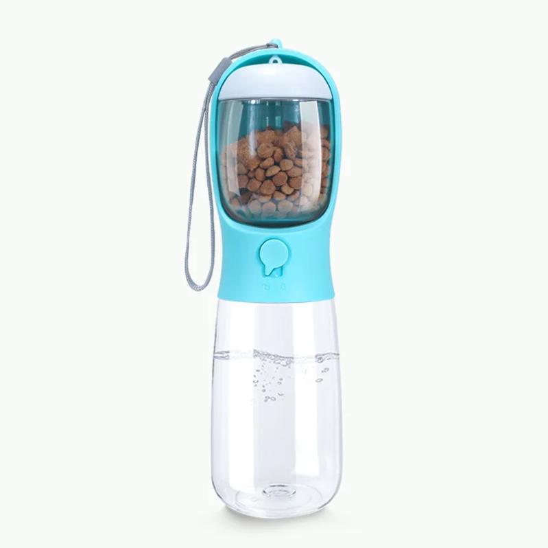 Portable Pet Water Bottle 2-in-1 Food Container Leakproof Dispenser Outdoor Travel Supply For Puppy Outdoor Travel Pet supplies