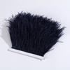 Ostrich Feather Trim 8-10cm 10-15cm 10Meters Fringe White for Clothes Ribbon Skirt Plumas Plume Decoration Wedding Party