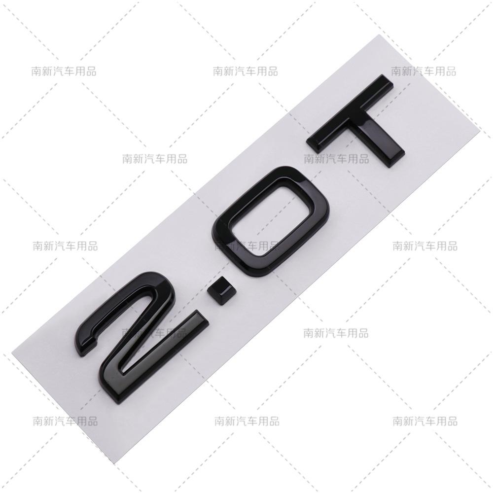 Suitable for B A3A4A5A6A7Q3Q5Q7 logo, displacement label, 2.0T, 1.8T, 3.0T logo car sticker emblem