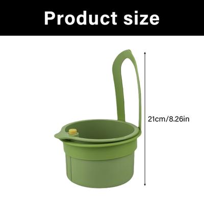 Sturdy Plastic Draining Basket With Easy Installation and Extended Handle for Efficient Kitchen Sink Organization