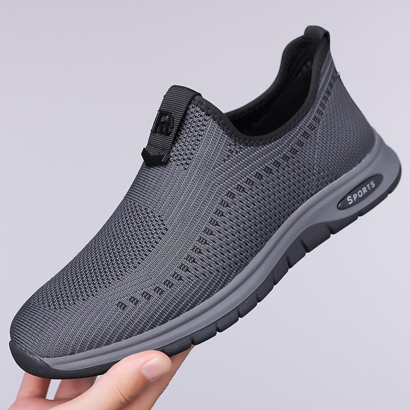 Spring Summer New Mesh Shoes for Men Solid Color Fashion Casual Sneakers Male Breathable Designer Running Sports Shoes Man