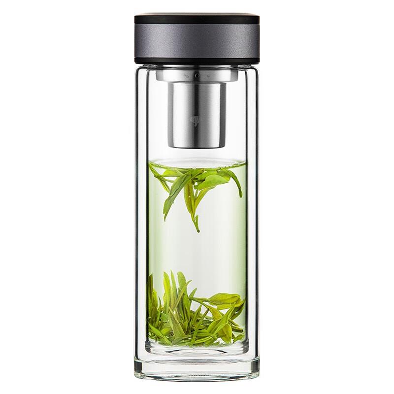 WANXIANG Double Wall Glass Tea Cup with Infuser