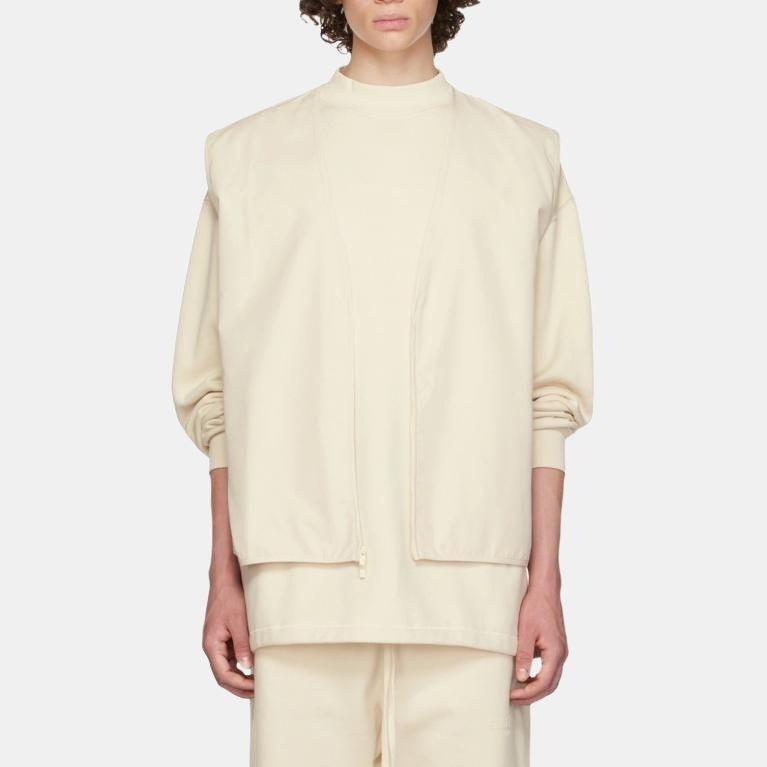 Fear of God Essentials FW22 Barn Vest 'Egg Shell' Men's FOG-FW22-131