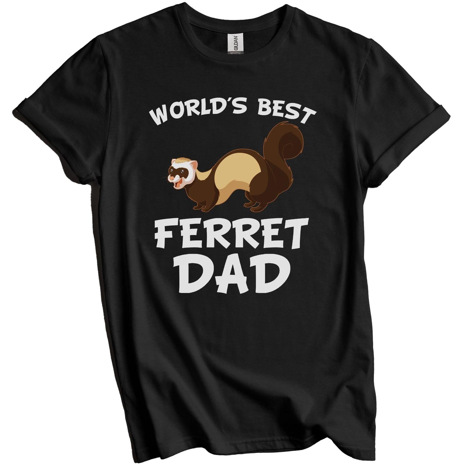 World s Best Ferret Dad Cool Ferret Owner T-Shirt - Gift for Ferret Owner S