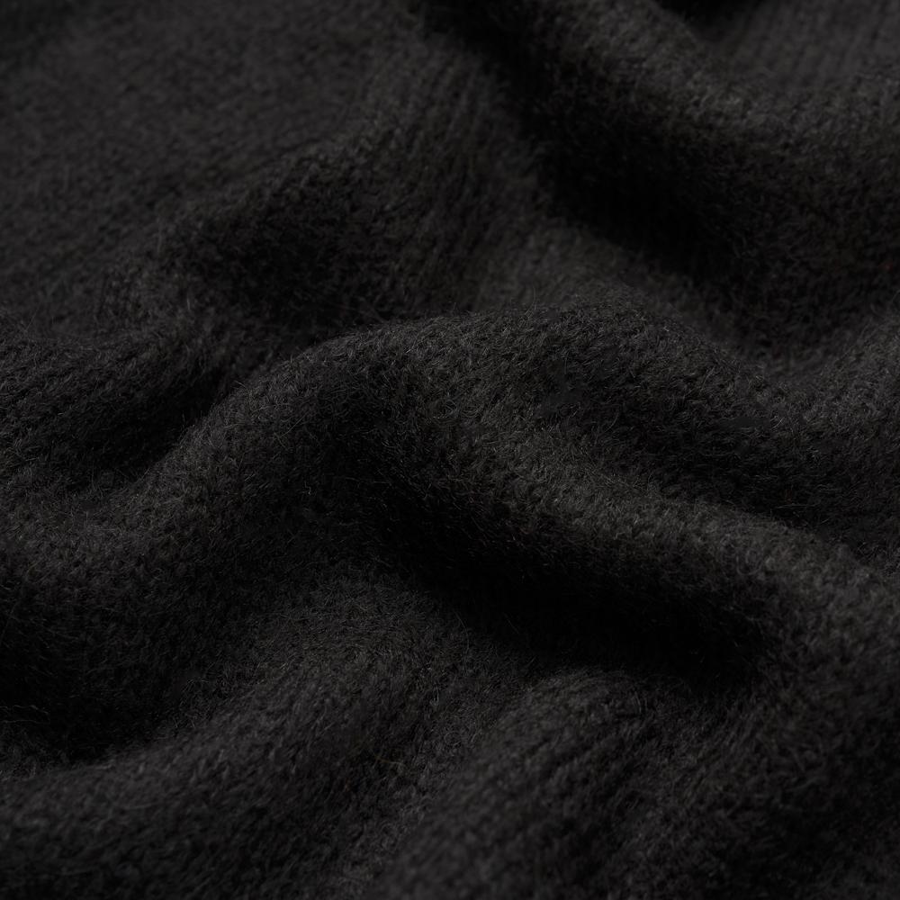 VERNO [Casual] Alpaca Piping Crew-Neck Knit Black
