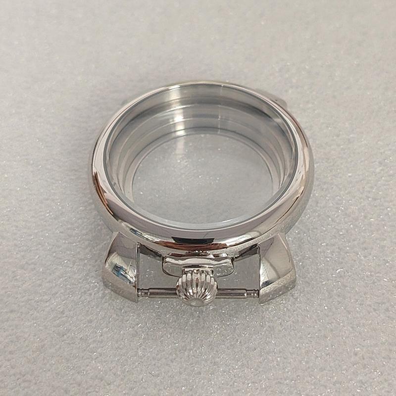 40Mm Watch Case For Nh35 Stainless Steel Case Mineral Glass For Nh35 Movement 3/12 O'Clock Watch Case Watch Accessories