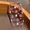 Halloween Pumpkin Ghost Transparent Phone Case For iPhone 11 12 13 14 15 16 Pro Max XS X XR 7 8 Plus SE 3  Soft Airbag Cover