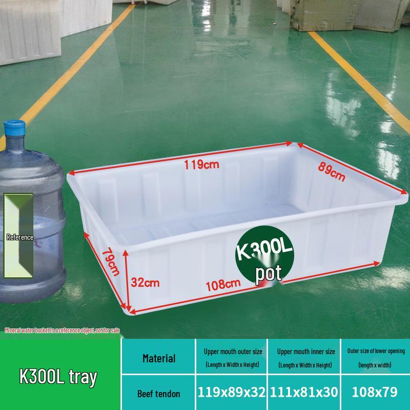 Tanque de Agua de Plástico Grueso Rectangular Grande para Piscicultura, Acuicultura y Almacenamiento