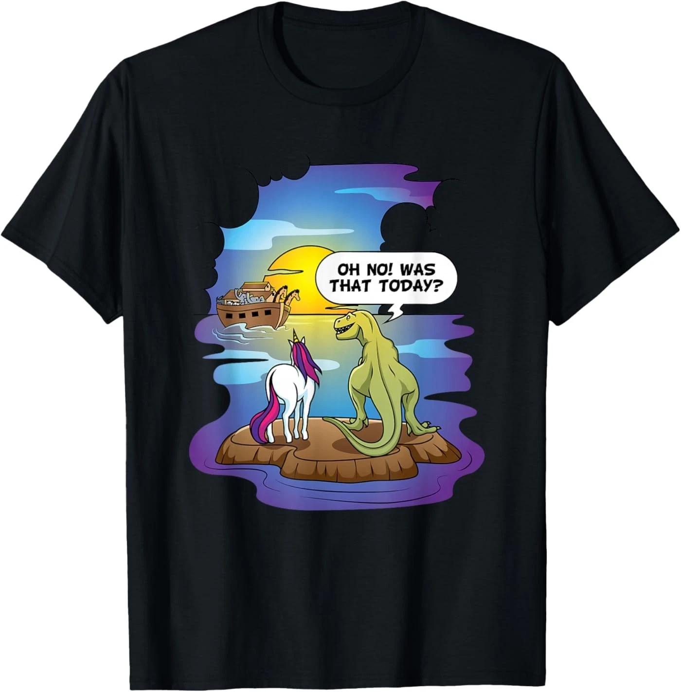Noah s Ark Christian Bibble The Last Unicorn Dinosaur T-Shirt 140