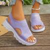 Summer Women Sandals Platform Roman Plus Size Sandals Lightweight Beach Wedge Shoes Women Comfort Casual Sport Sandals Women