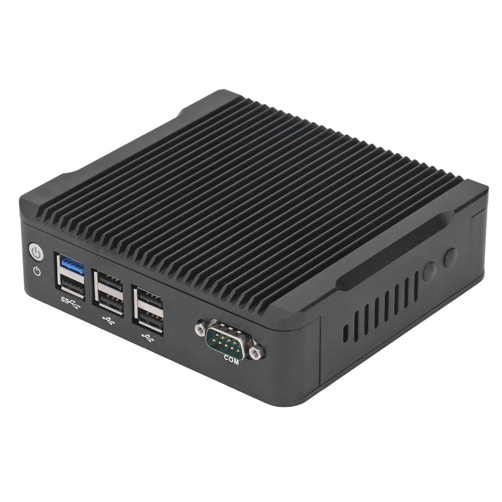 Mini Bilgisayar Gömülü Fansız Düşük Tüketimli J1900 Hızlı Isı Dağılımı Endüstriyel PC Otomasyon için DC12V AB Fişli