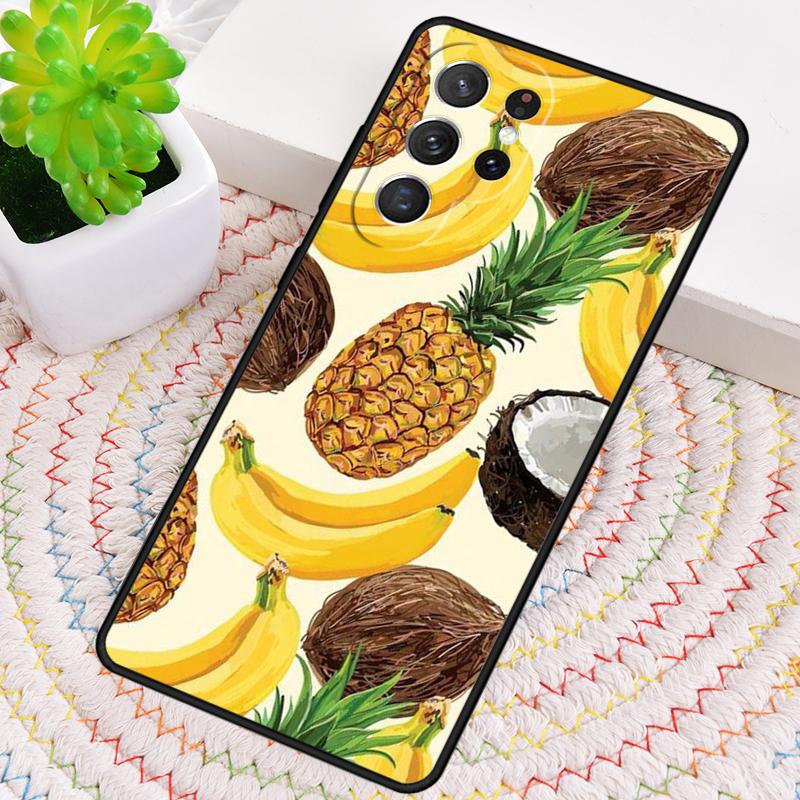 Summer Fruit Pineapple TPU Phone Case For Samsung Galaxy note 10 pro S26 S25 S24 S23 S22 Ultra Plus S21 FE S20 Shockproof Cover