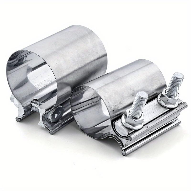 1PC Heavy-Duty Exhaust Pipe Clamp Durable Car Exhaust System Repair Thickened And Reinforced Stainless Steel Clamp 50MM